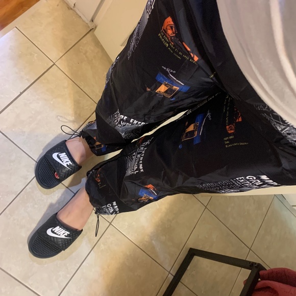 Letter Graphic Drawstring Pants - Picture 8 of 11